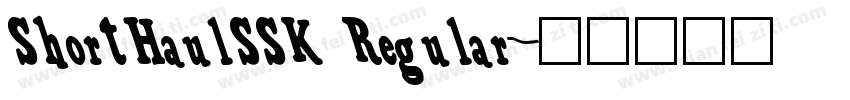 ShortHaulSSK Regular字体转换
